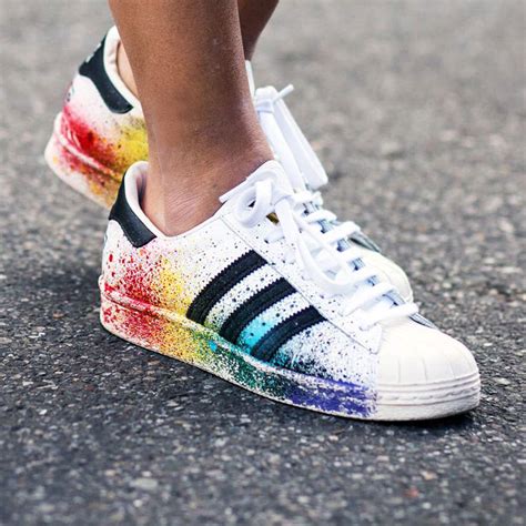 adidas superstar regenboog strepen|adidas Superstar Shoes .